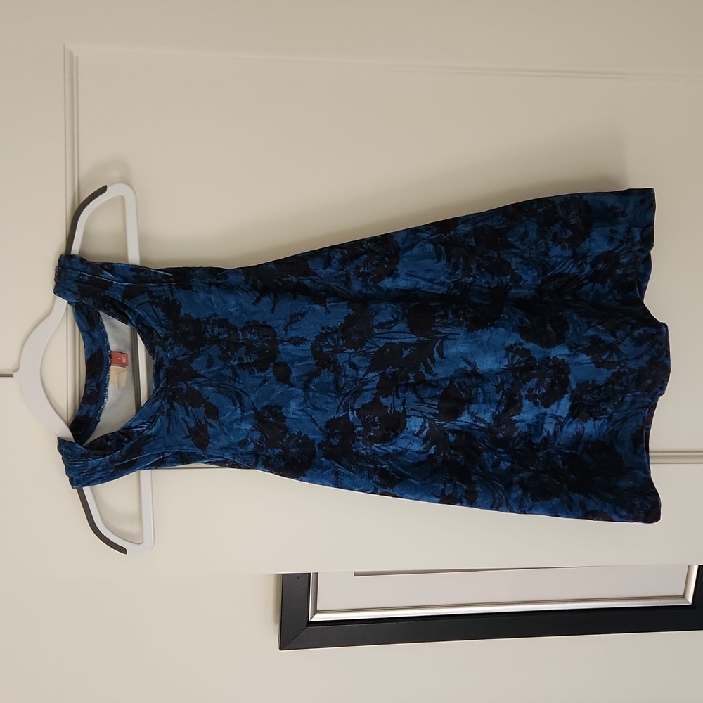 Pilcro Crushed Velvet Racerback Tank